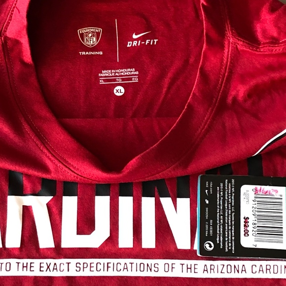Nike Dri-fit performance ARIZONA CARDINALS tee XL - Picture 3 of 5